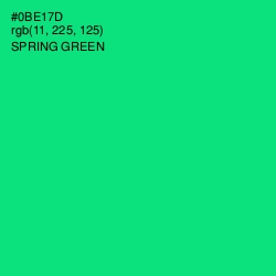 #0BE17D - Spring Green Color Image