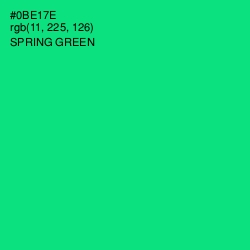 #0BE17E - Spring Green Color Image