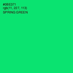 #0BE371 - Spring Green Color Image