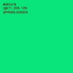 #0BE478 - Spring Green Color Image