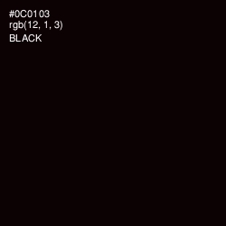 #0C0103 - Black Color Image