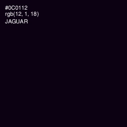 #0C0112 - Jaguar Color Image