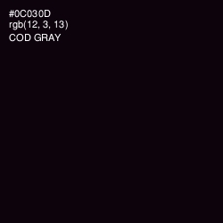 #0C030D - Cod Gray Color Image