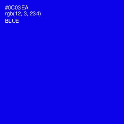 #0C03EA - Blue Color Image