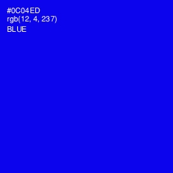 #0C04ED - Blue Color Image