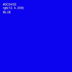 #0C04EE - Blue Color Image