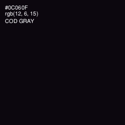 #0C060F - Cod Gray Color Image