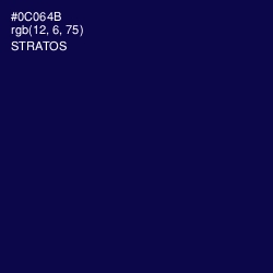 #0C064B - Stratos Color Image