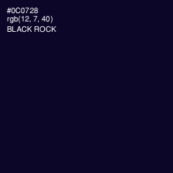 #0C0728 - Black Rock Color Image