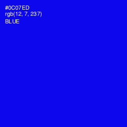 #0C07ED - Blue Color Image
