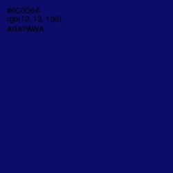 #0C0D6A - Arapawa Color Image