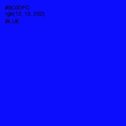 #0C0DFC - Blue Color Image