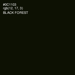 #0C1103 - Black Forest Color Image
