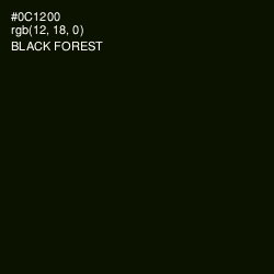 #0C1200 - Black Forest Color Image