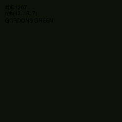 #0C1207 - Gordons Green Color Image