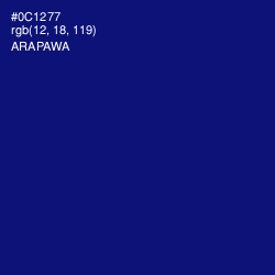 #0C1277 - Arapawa Color Image