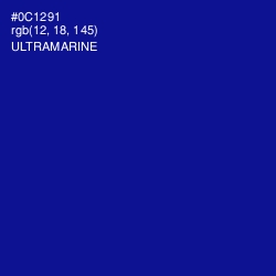 #0C1291 - Ultramarine Color Image
