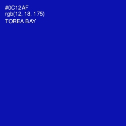 #0C12AF - Torea Bay Color Image