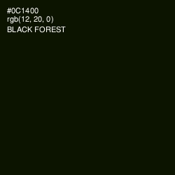 #0C1400 - Black Forest Color Image