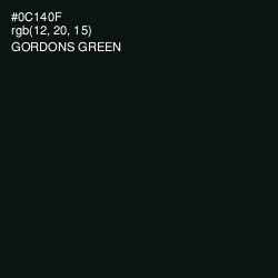 #0C140F - Gordons Green Color Image