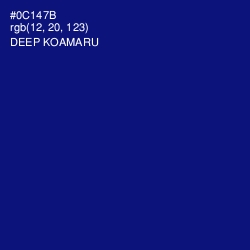 #0C147B - Deep Koamaru Color Image