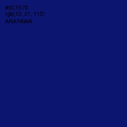 #0C1570 - Arapawa Color Image