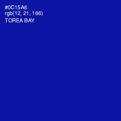 #0C15A6 - Torea Bay Color Image