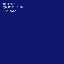 #0C176D - Arapawa Color Image