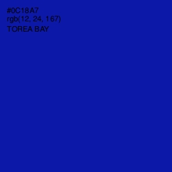 #0C18A7 - Torea Bay Color Image
