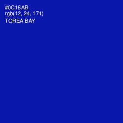 #0C18AB - Torea Bay Color Image