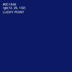 #0C1A66 - Lucky Point Color Image