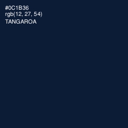 #0C1B36 - Tangaroa Color Image