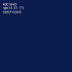 #0C1B4D - Deep Cove Color Image