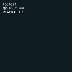 #0C1C21 - Black Pearl Color Image
