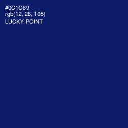 #0C1C69 - Lucky Point Color Image