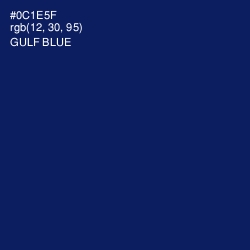 #0C1E5F - Gulf Blue Color Image