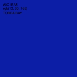 #0C1EA5 - Torea Bay Color Image