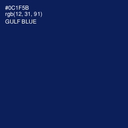 #0C1F5B - Gulf Blue Color Image