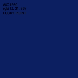 #0C1F60 - Lucky Point Color Image