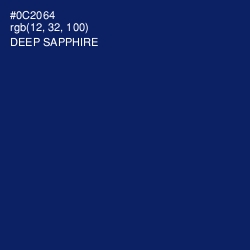 #0C2064 - Deep Sapphire Color Image