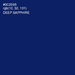 #0C2065 - Deep Sapphire Color Image