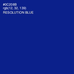 #0C208B - Resolution Blue Color Image