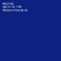 #0C2180 - Resolution Blue Color Image