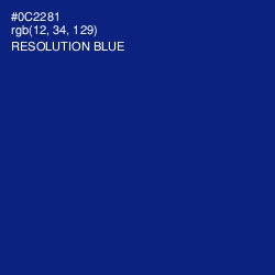 #0C2281 - Resolution Blue Color Image