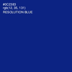 #0C2383 - Resolution Blue Color Image