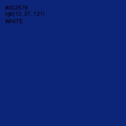 #0C2579 - Catalina Blue Color Image