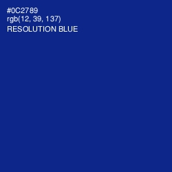 #0C2789 - Resolution Blue Color Image