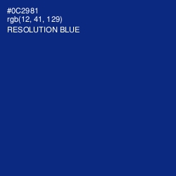 #0C2981 - Resolution Blue Color Image