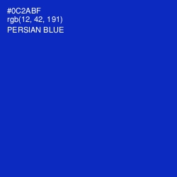 #0C2ABF - Persian Blue Color Image