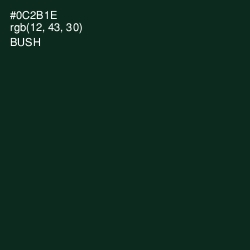 #0C2B1E - Bush Color Image